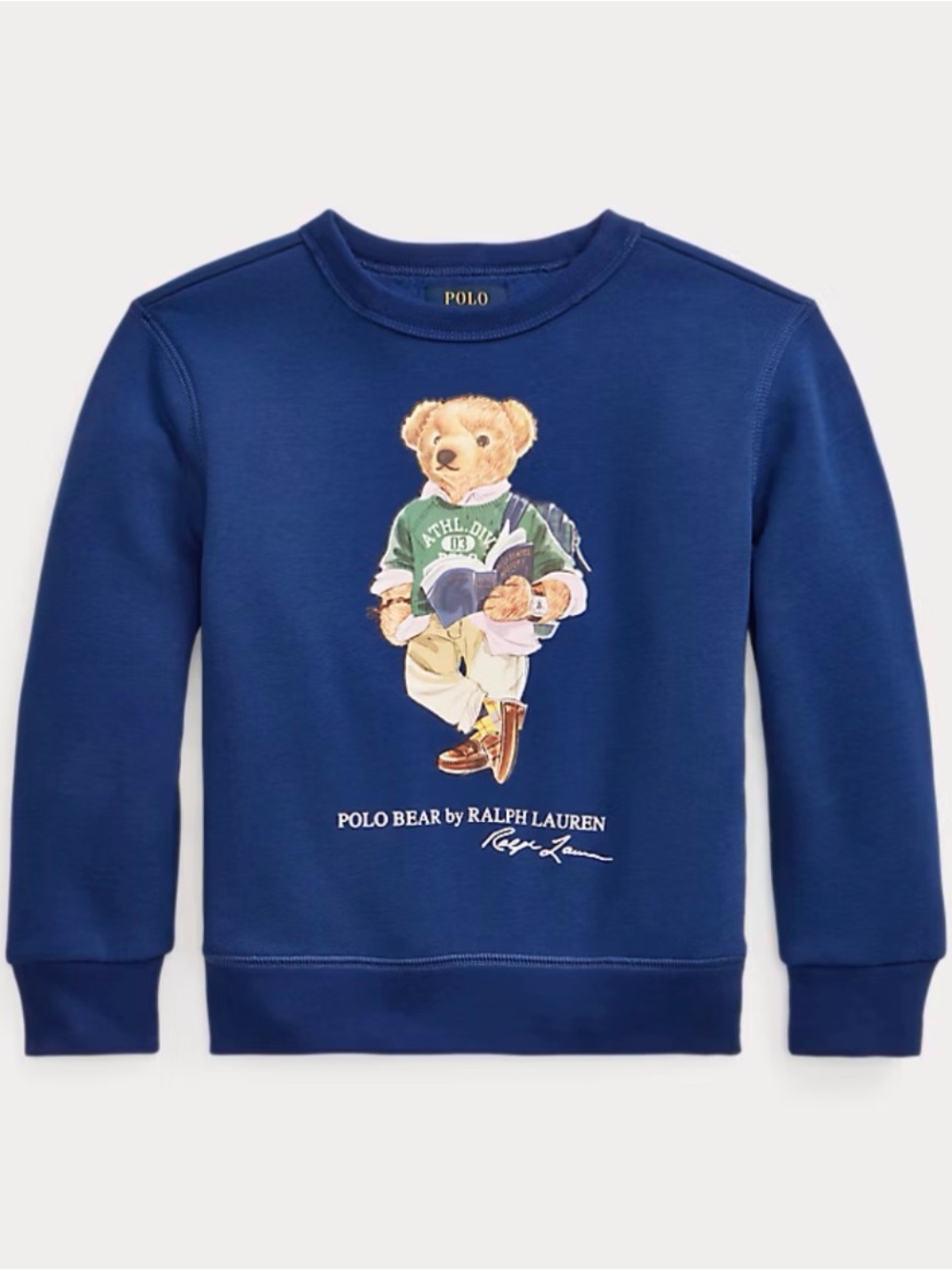 Ralph Lauren Polo Bear Fleece Sweatshirt Size 10-12 Boys